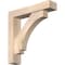 Ekena Millwork Imperial Block Smooth Bracket w/ Offset Brace, Douglas Fir, 5 1/2"W x 26"D x 26"H BKT0604X26X26IMP05SDF - alternate 1